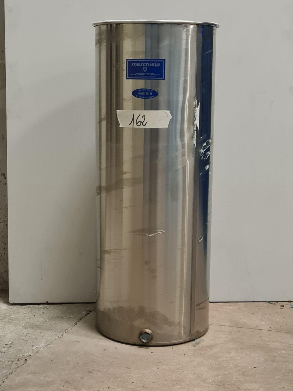 STAINLESS STEEL AIR PRESSURE TANK FLAT BOTTOM 100A LT - OUTLET162