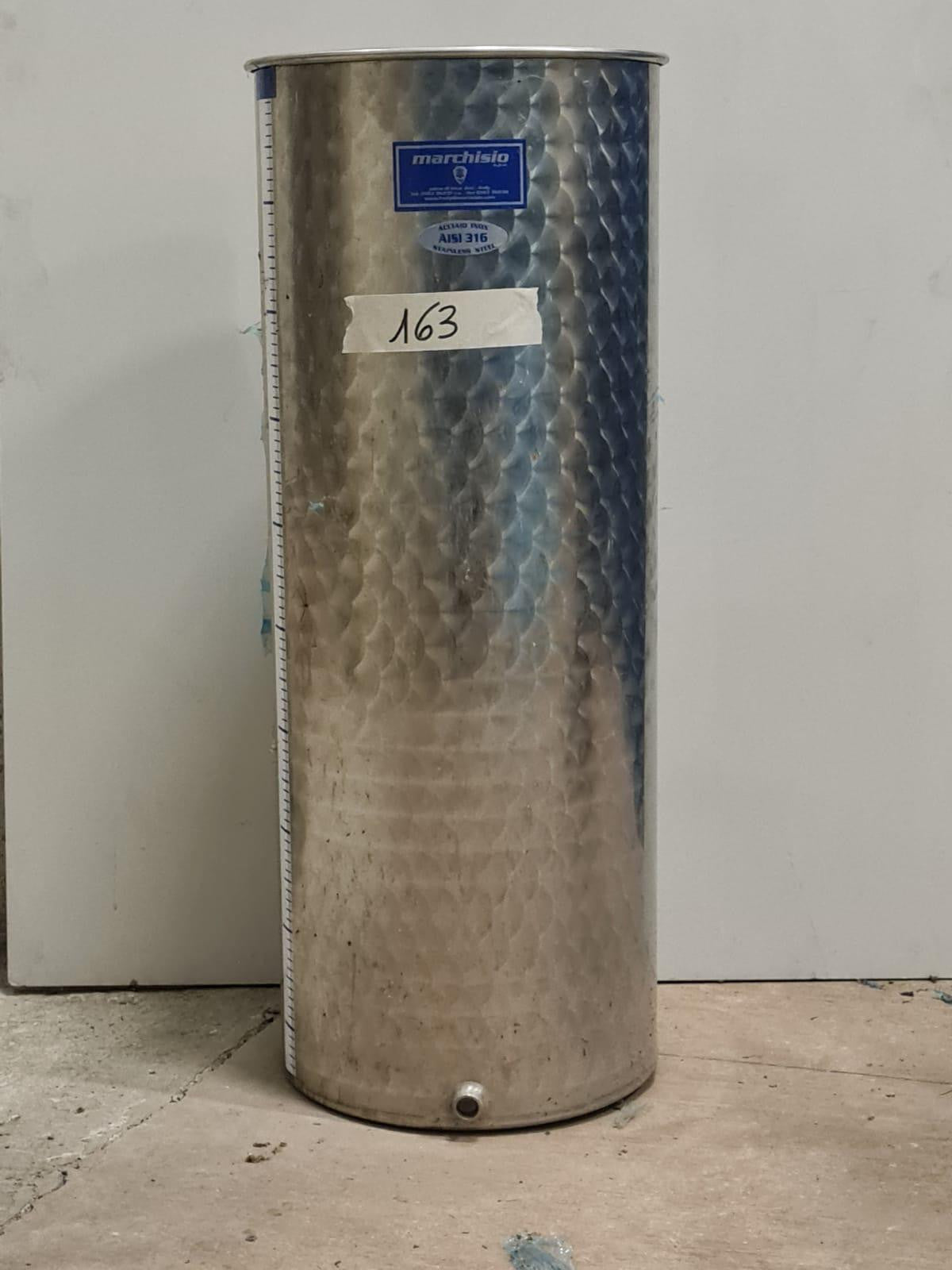 SERBATOIO INOX SEMPREPIENO AD ARIA LT 100A FONDO PIANO - OUTLET163