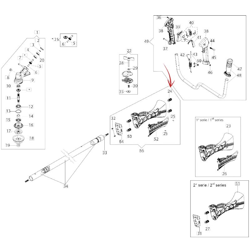 ANTI-VIBRATION MOUNT ENGINE SIDE FOR EFCO BRUSH CUTTER DS 5400 BOSS-DS 5500 BOSS