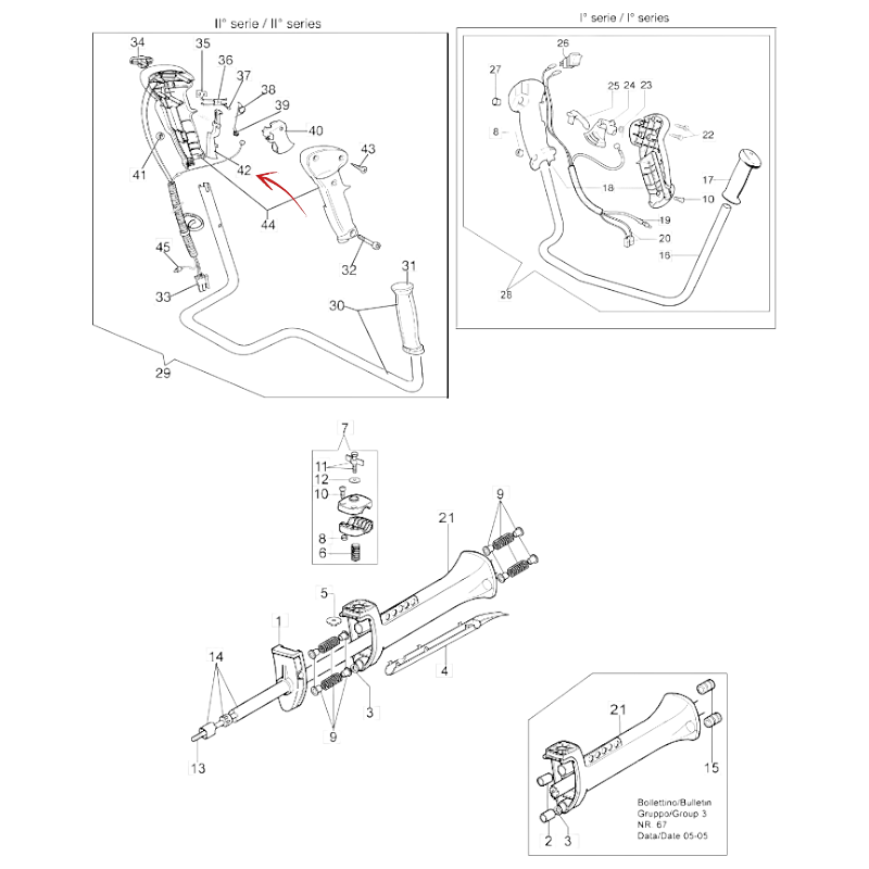 SAFETY ACCELERATOR FOR EFCO 8530-8550 BOSS BRUSH CUTTER