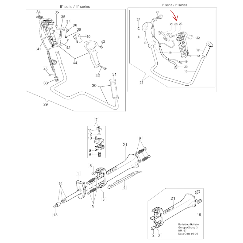 THROTTLE TRIGGER FOR EFCO 8530-8550 BOSS BRUSH CUTTER