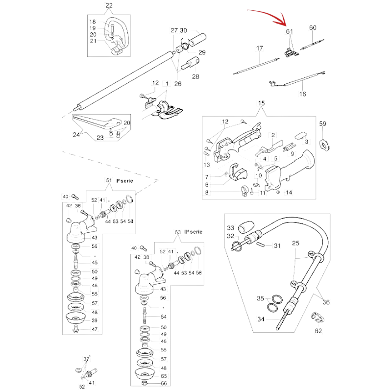 ACCELERATOR JOINT FOR EFCO 8515-8535 BRUSH CUTTER
