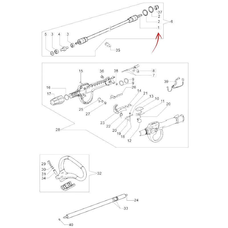 FLEXIBLE DRIVE SHAFT FOR EFCO BRUSH CUTTER 8515-8535-5400-5500