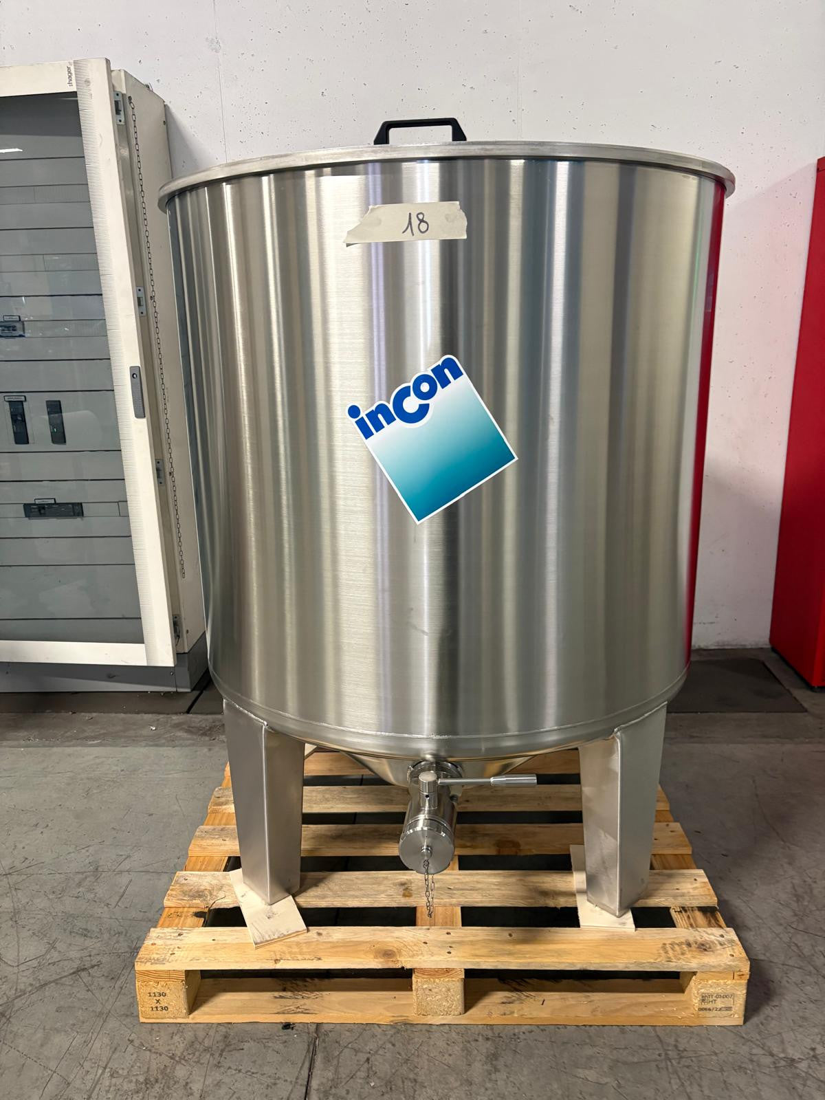 EDELSTAHL TANK PALLETTISIERT LT 1000 "MTLM" - OUTLET18