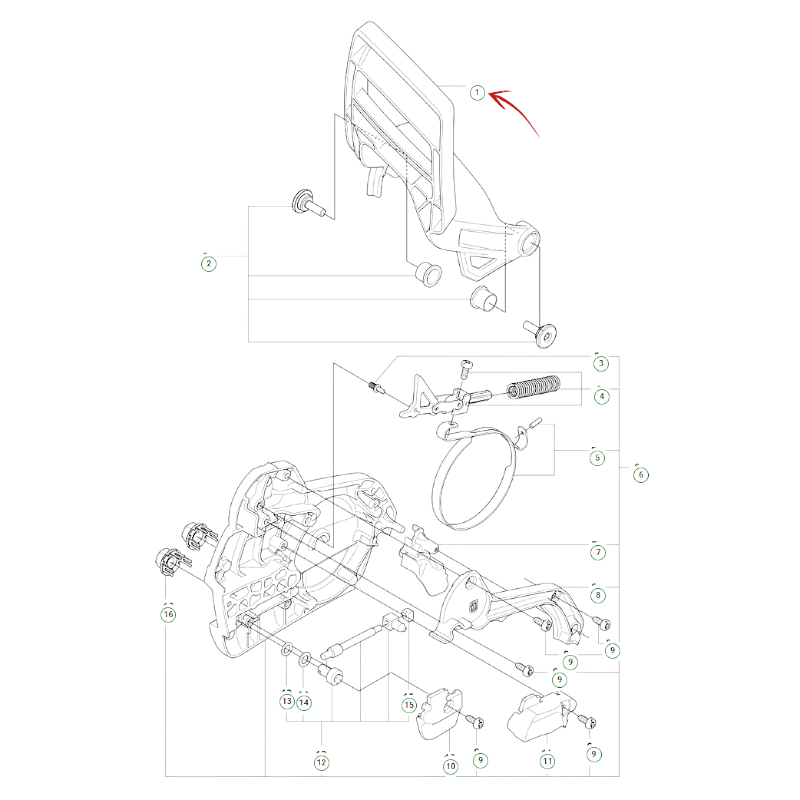 PARAMANO MOTOSEGA HUSQVARNA 560 XP MARK II-560 XP G MARK II