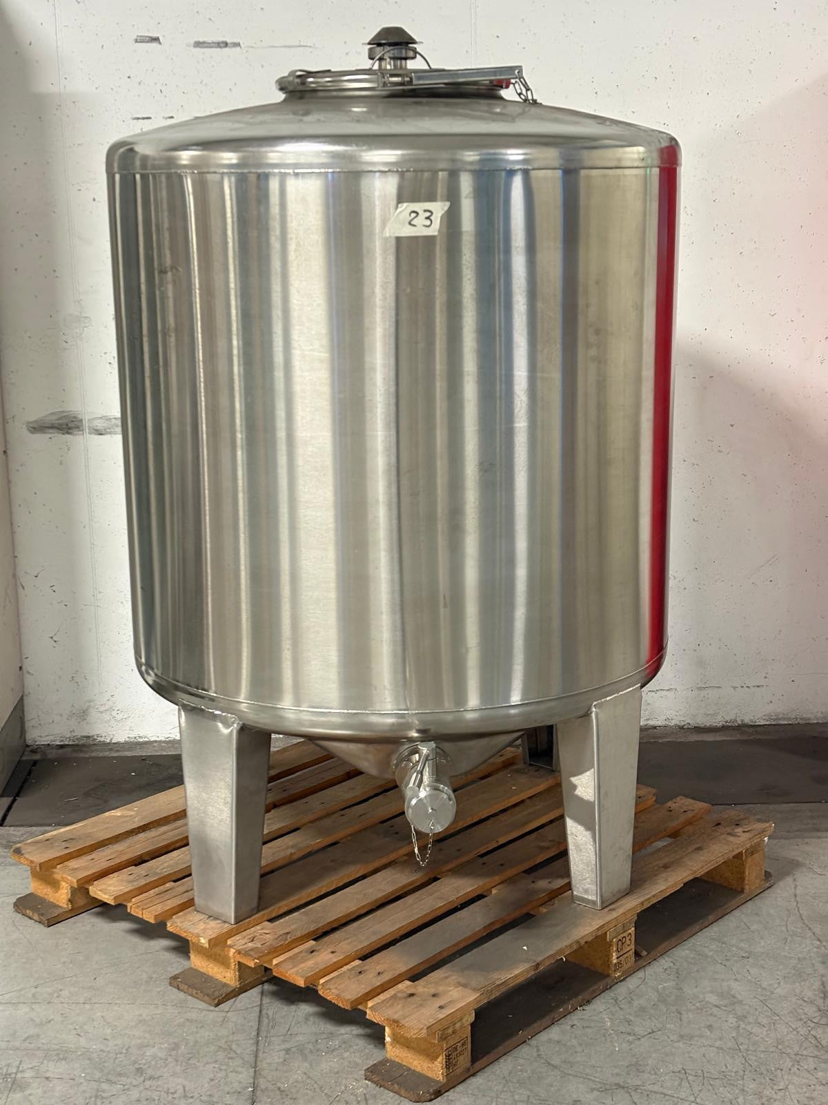 STAINLESS STEEL PALLETIZED TANK LT 1000 "MTH" - OUTLET23