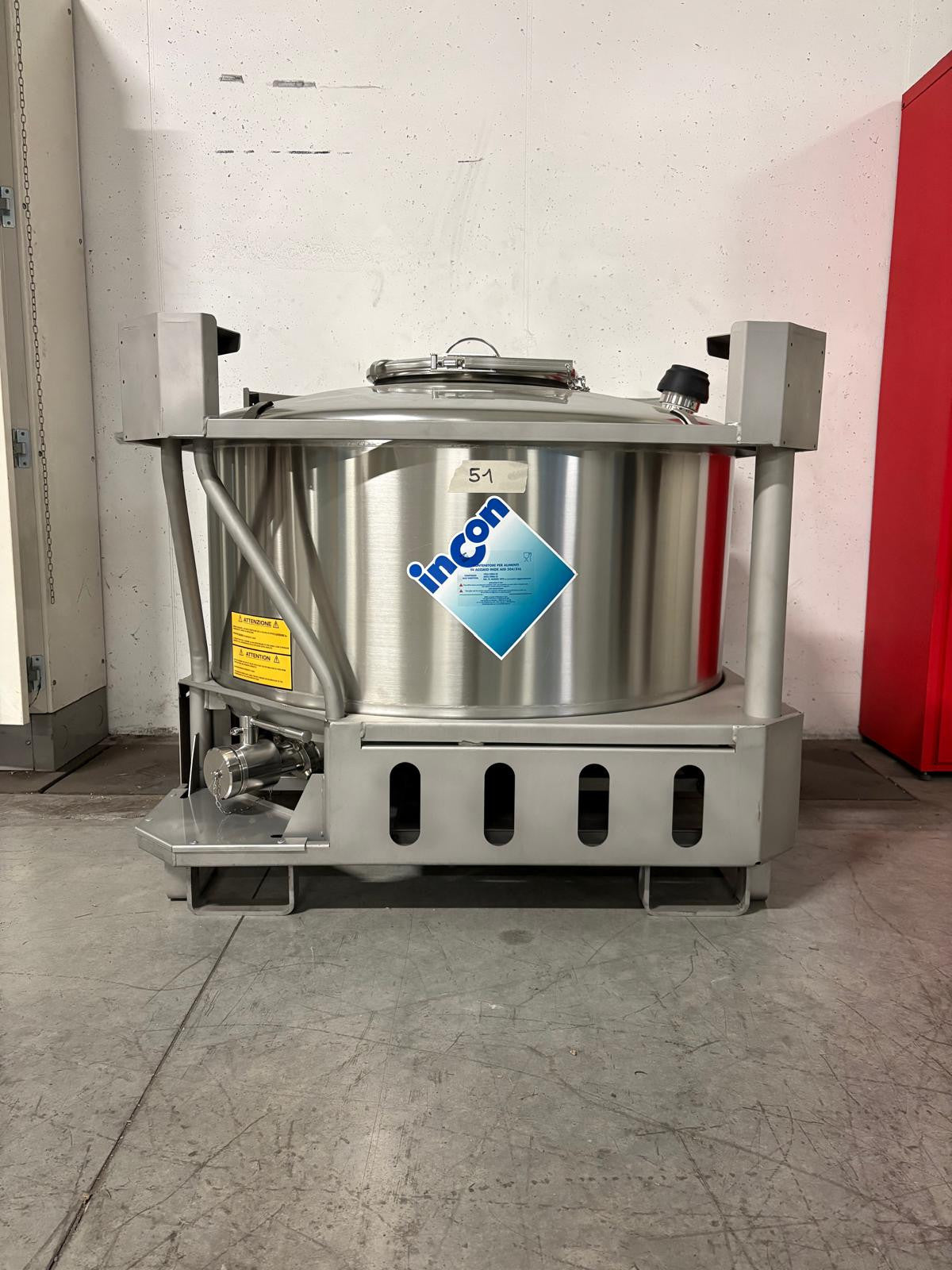 SERBATOIO INOX PALLETTIZZATO LT 500 "PL" - OUTLET51