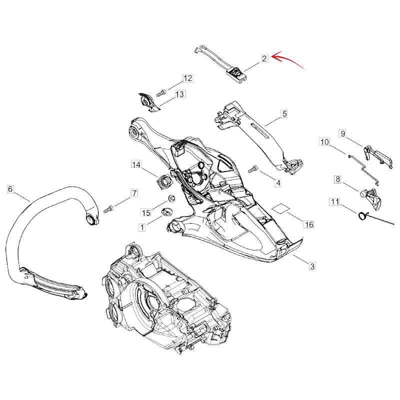START SWITCH FOR ECHO CS-2511WES CHAINSAW