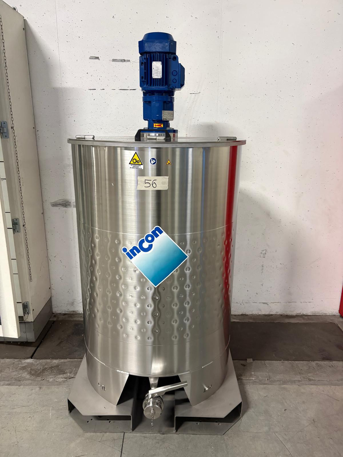 PALLETIZED STAINLESS STEEL TANK LT 500 "SBPMD" - OUTLET56