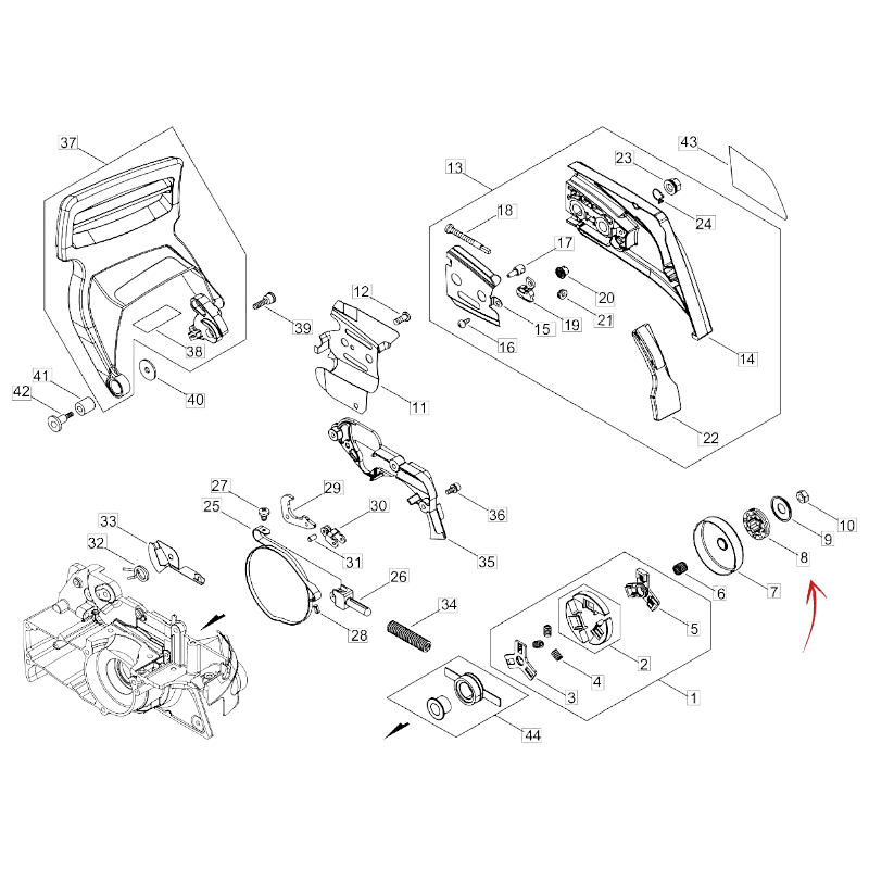 Kupferring für ECHO CS-501SX Motorsäge und andere Modelle