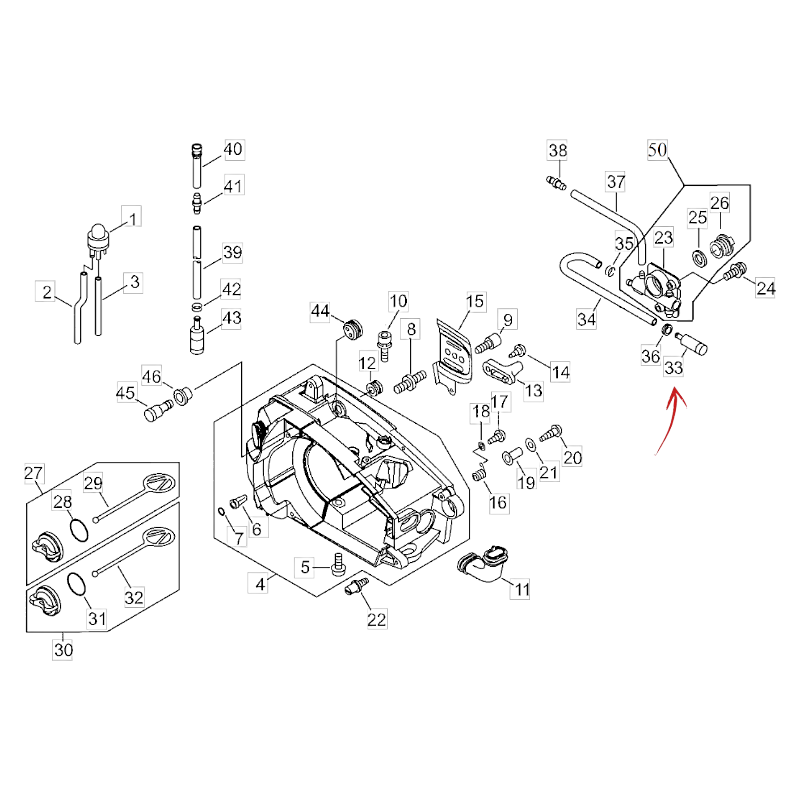 OIL FILTER FOR ECHO CHAINSAW CS 281WES-CS 361WES-CS 3050 AND OTHER MODELS