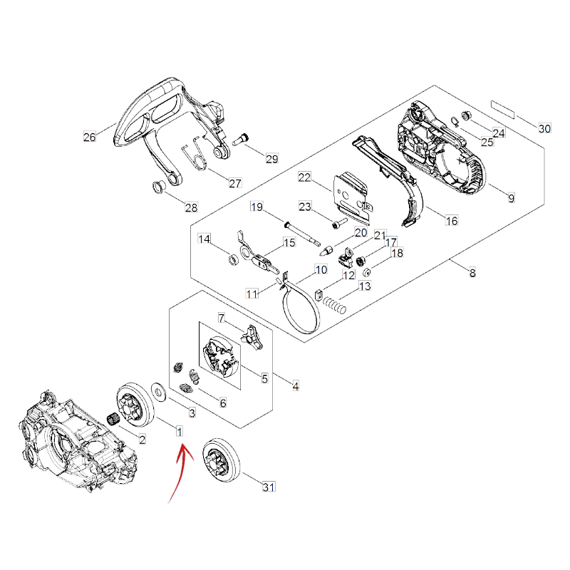 CLUTCH BELL FOR ECHO CHAINSAW CS 2511TES/C AND 2511WES