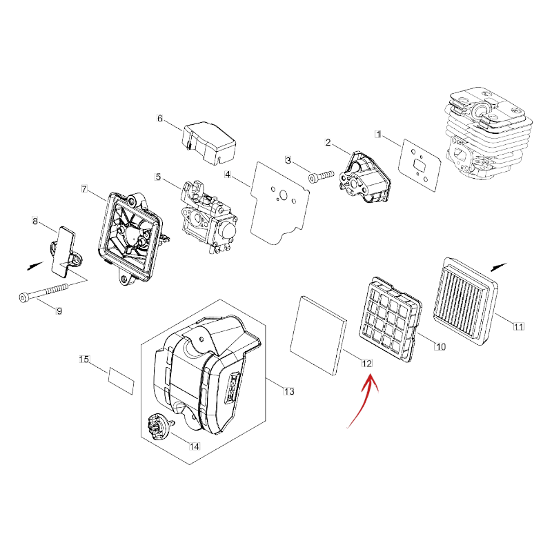 ECHO PB 2620 AIR PREFILTER AND OTHER MODELS
