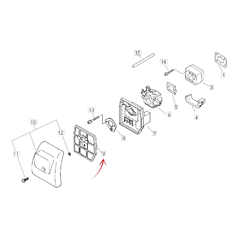 LUFTFILTER FÜR ECHO FREISCHNEIDER CLS 5800-5810-BCLS 580