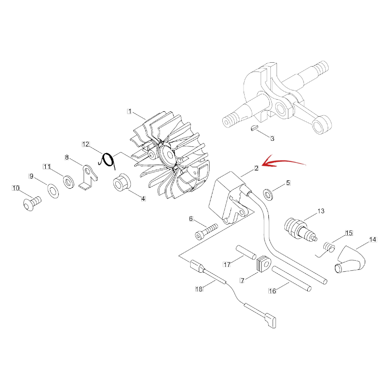 IGNITION COIL FOR ECHO CHAINSAW CS 362TES