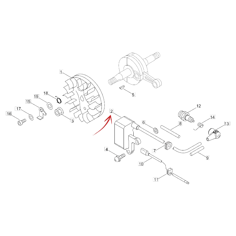 IGNITION COIL FOR ECHO CHAINSAW CS 280TES/C
