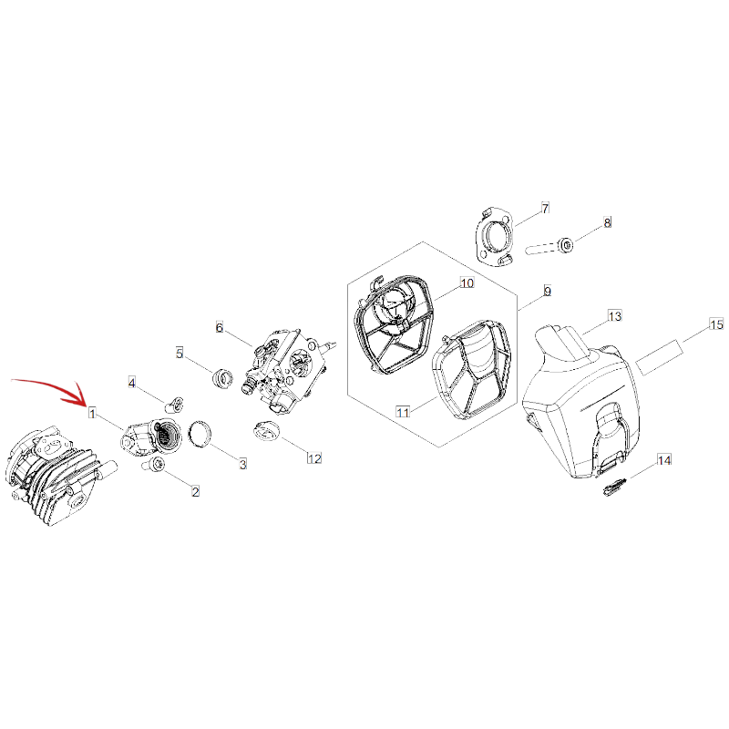 COLLECTOR FOR ECHO CHAINSAW CS 2511WES/TES