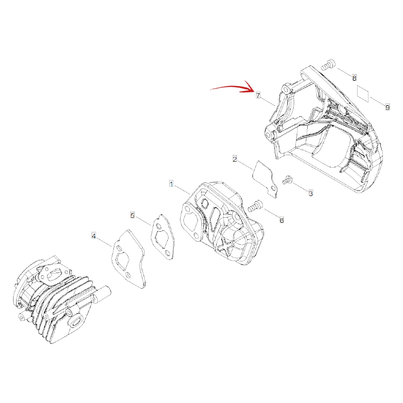 MUFFLER COVER FOR SHINDAIWA CHAINSAW 251
