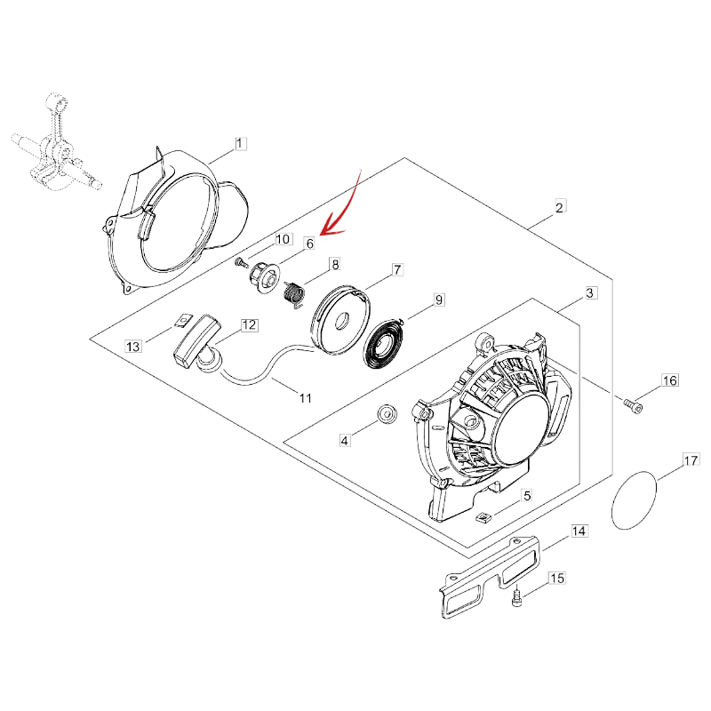 INNESTO AVVIAMENTO DECESPUGLIATORE ECHO CLS/RM 520ES-SRM 420TESL E ALTRI MODELLI
