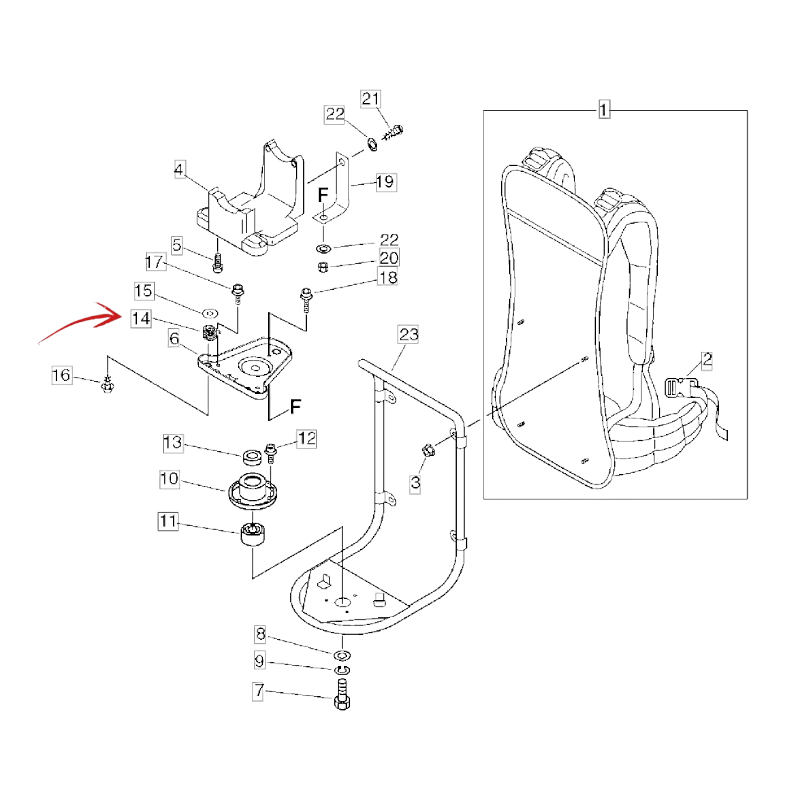 ENGINE SUPPORT SPRING FOR ECHO BACKPACK STRIMMER RM 4000-4000SI-5000-410ES-510ES