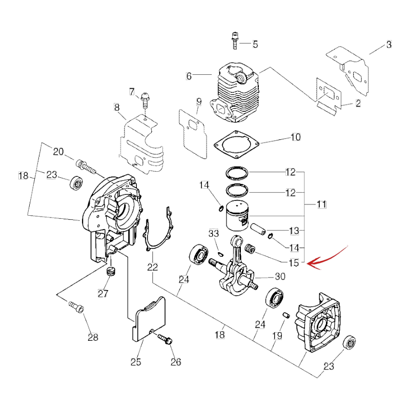 ROLLENKÄFIG ECHO MB 580-5810-PB 500-4600 UND ANDERE MODELLE