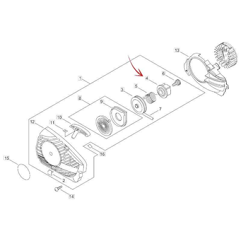 STARTER CLUTCH FOR ECHO CHAINSAW CS 280-362 AND OTHER MODELS
