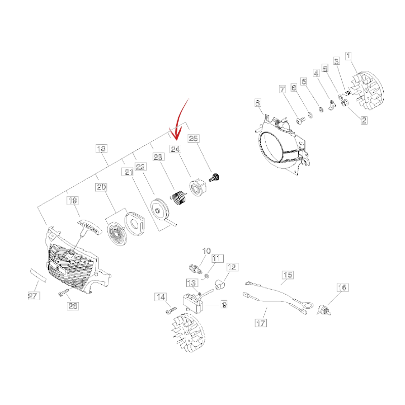 STARTER CLUTCH FOR ECHO CHAINSAW CS 310ES