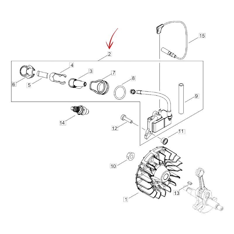 COMPLETE IGNITION COIL FOR ECHO RM 3020T STRIMMER