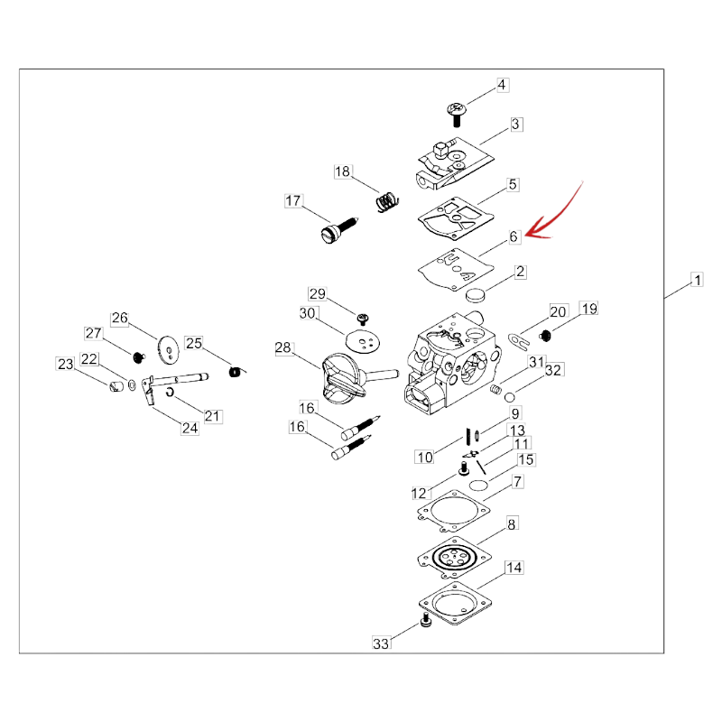 PUMPENMEMBRAN FÜR VERGASER ECHO CLS 520-2511-CS 280 UND ANDERE MODELLE