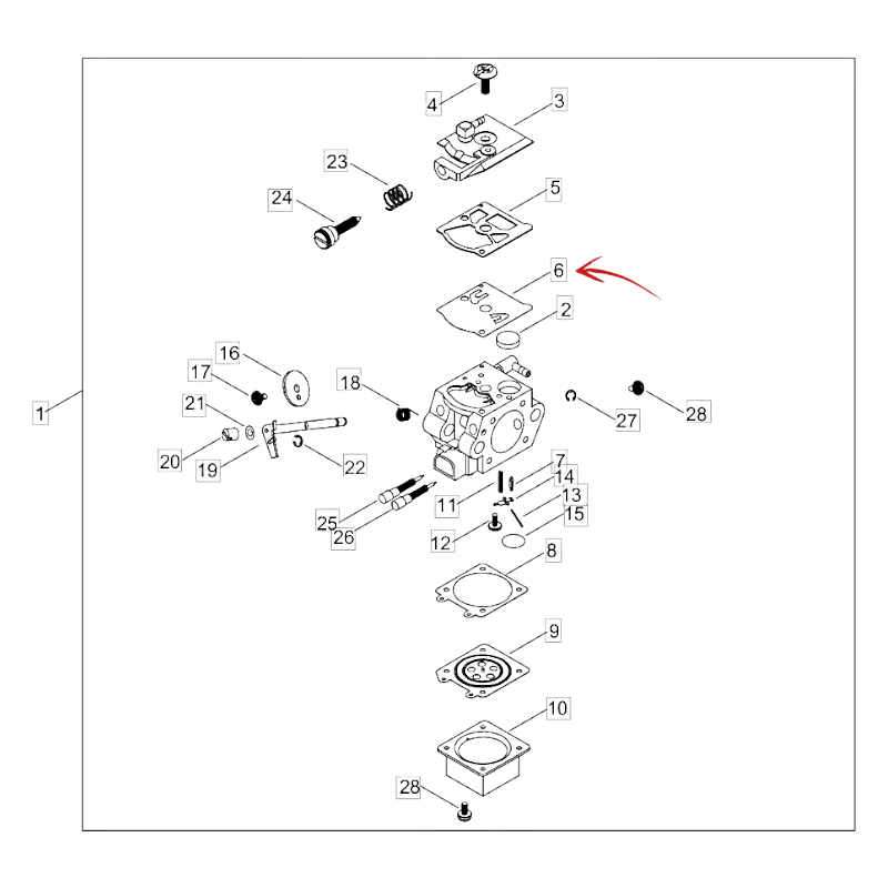 CARBURETOR DIAPHRAGM GASKET ECHO CS 360-361-362-4510