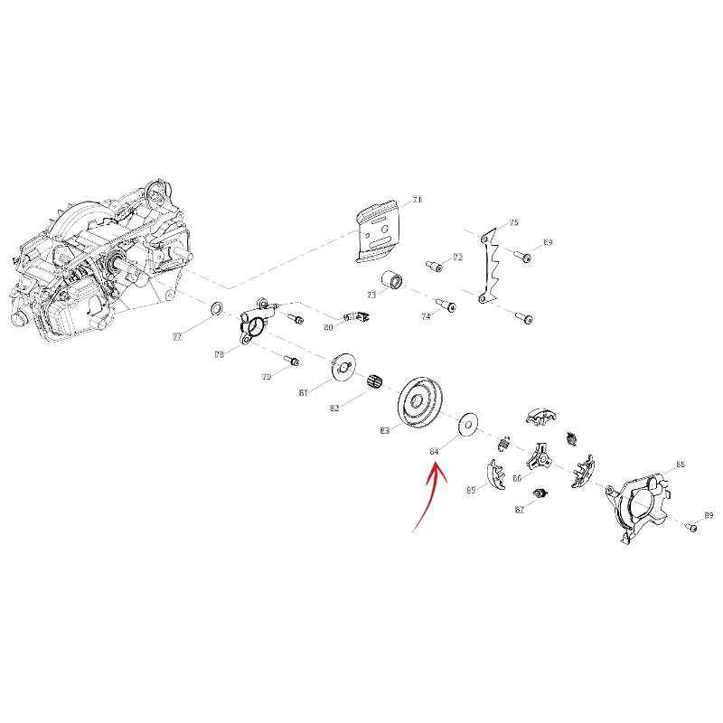 CLUTCH BELL CHAINSAW BLUE BIRD CSP 270 TC AND CSP 270 T