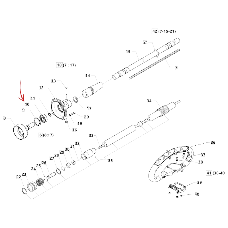 CLUTCH BEARING FOR BLUE BIRD BCB 610 STL AND OTHER MODELS