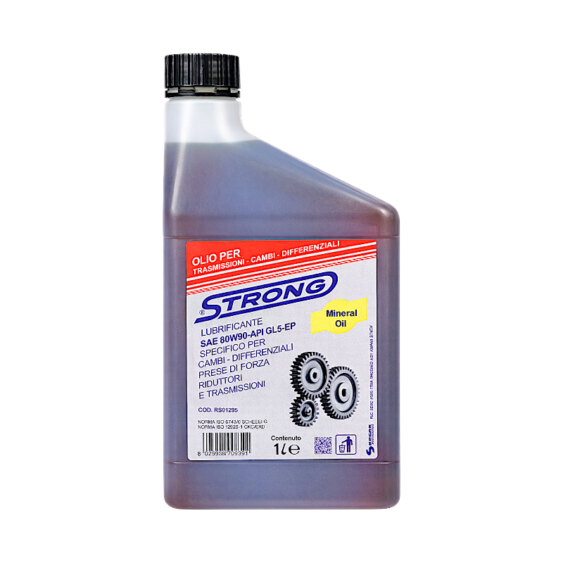 STRONG GEAR OIL FOR TRANSMISSIONS-TRANSMISSIONS-DIFFERENTIALS 80W90 1 LT