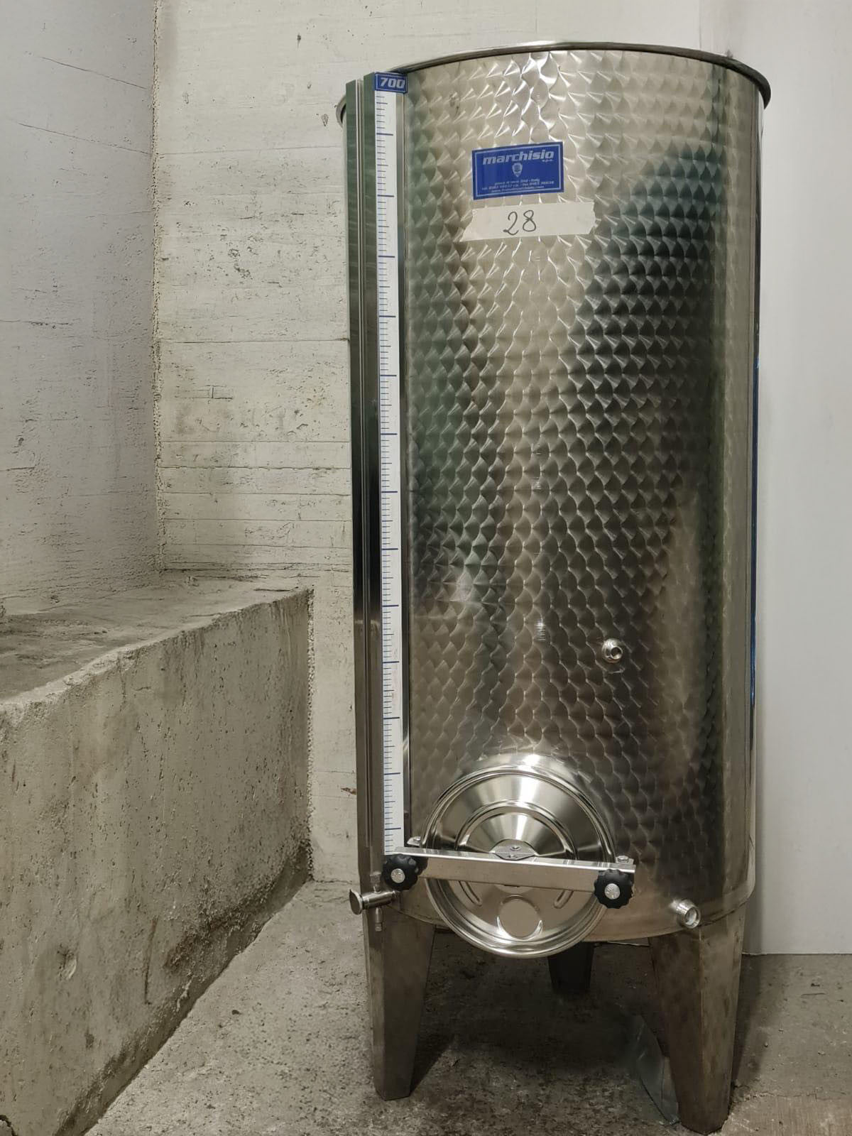 SERBATOIO INOX SEMPREPIENO AD ARIA FONDO PIANO 700 LT - OUTLET28