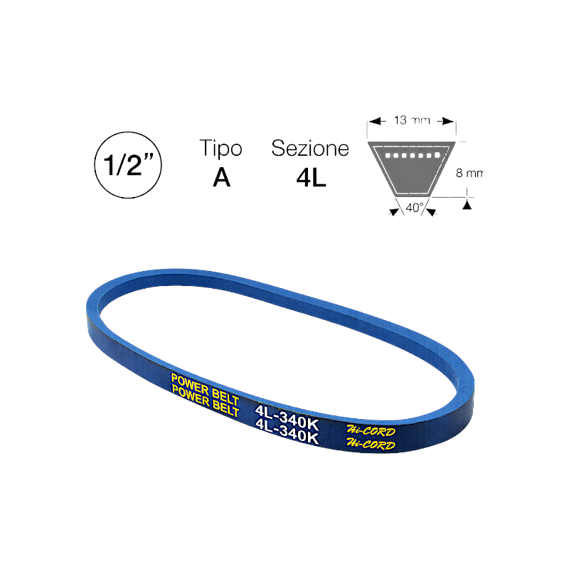 TRAPEZOID BELT A46 1/2" X 48"