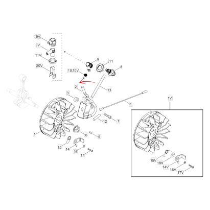 IGNITION COIL FOR ECHO 420ES AND 420TESU BRUSH CUTTER