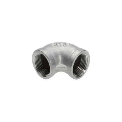 90° STAINLESS STEEL FEMALE THREAD ELBOW - FEMALE AISI 304