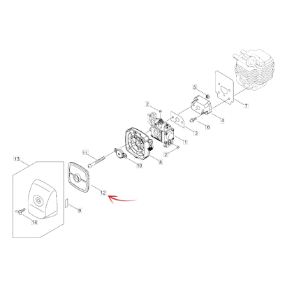 FILTRE À AIR DÉBRANCHEUR ECHO SRM 222ESL ET AUTRES MODÈLES