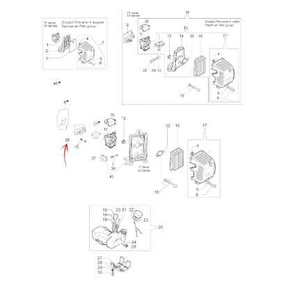 COLLECTOR FLANGE FOR EFCO 8530-8535-8550 BOSS BRUSH CUTTER