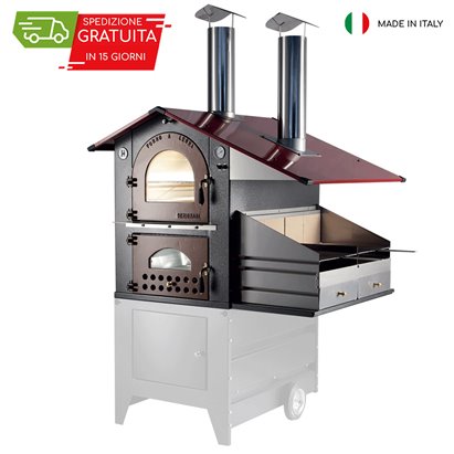 FORNO GEMIGNANI A LEGNA "G95" CON BARBECUE S/CARRELLO