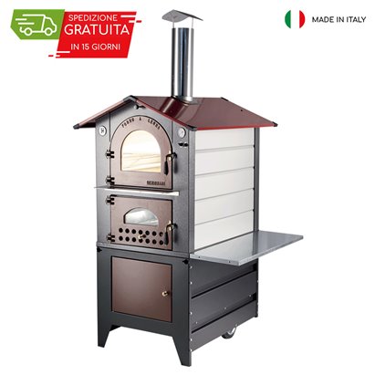 FORNO GEMIGNANI A LEGNA "G95" C/CARRELLO