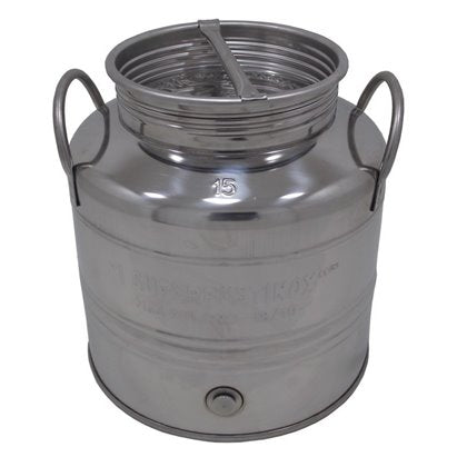 STAINLESS STEEL DRUM LT. 15 "MILANO"