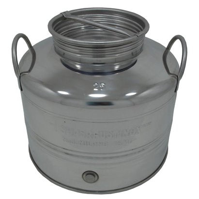 STAINLESS STEEL DRUM LT. 25 "MILANO" LOW