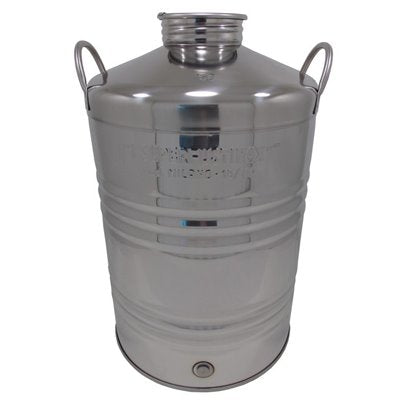 STAINLESS STEEL DRUM LT. 50 "MILANO" NARROW MOUTH