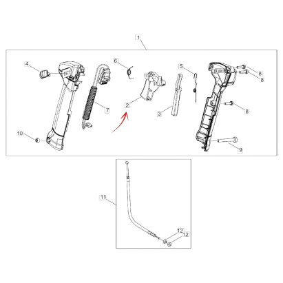 THROTTLE TRIGGER FOR ECHO 420-520 BRUSH CUTTER