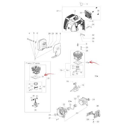 CYLINDER GASKET FOR EFCO 3500-3600-3800-4000-4200-4300 AND OTHER MODELS