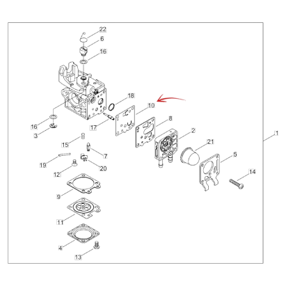 PUMP DIAPHRAGM FOR ECHO CARBURETOR PB 2620-RM 3020 AND OTHER MODELS