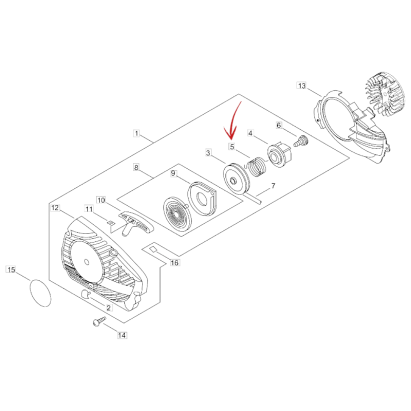 RETURN SPRING STARTER FOR ECHO CS 280TES CHAINSAW AND OTHER MODELS