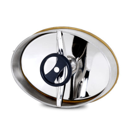 OVAL INOX DOOR 450x320mm (210)