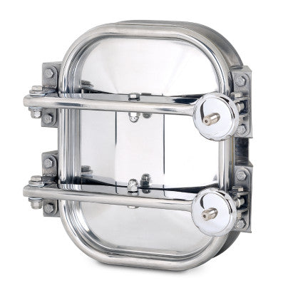 RECTANGULAR DOOR INOX 420x530mm FOR CONCRETE (112)
